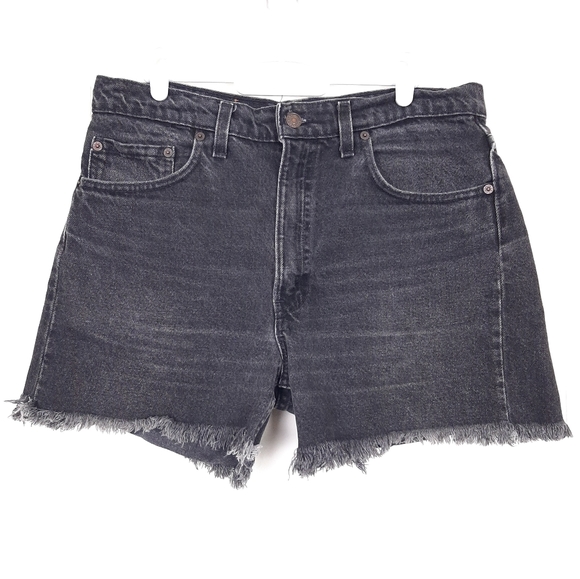 Vintage Levi's black high waisted cutoff shorts